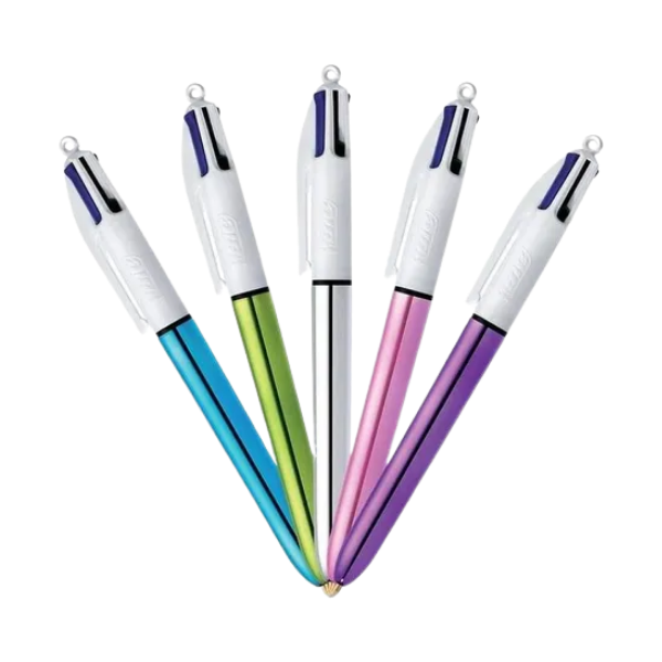 Boligrafo Bic 4 Colores Shine