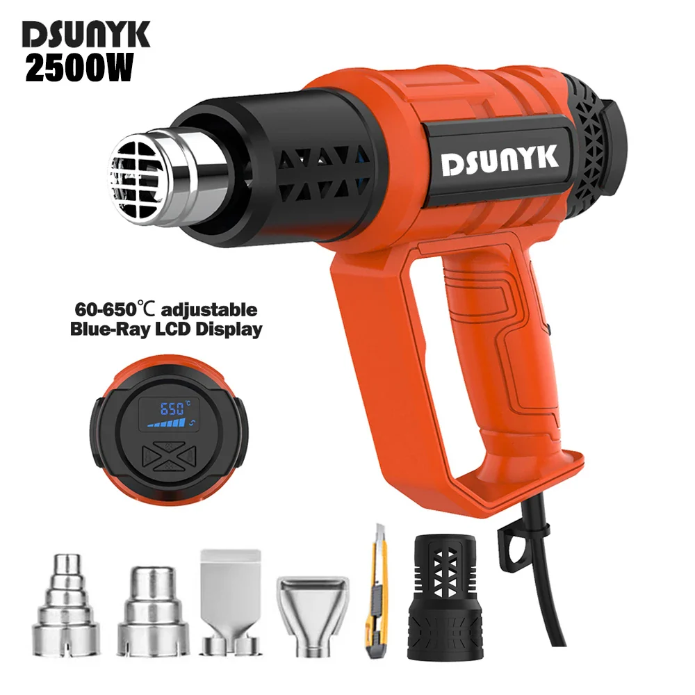 2000W,2200W,2500W,2800W pistola de aire caliente Pantalla digital de temperatura - Imagen 8