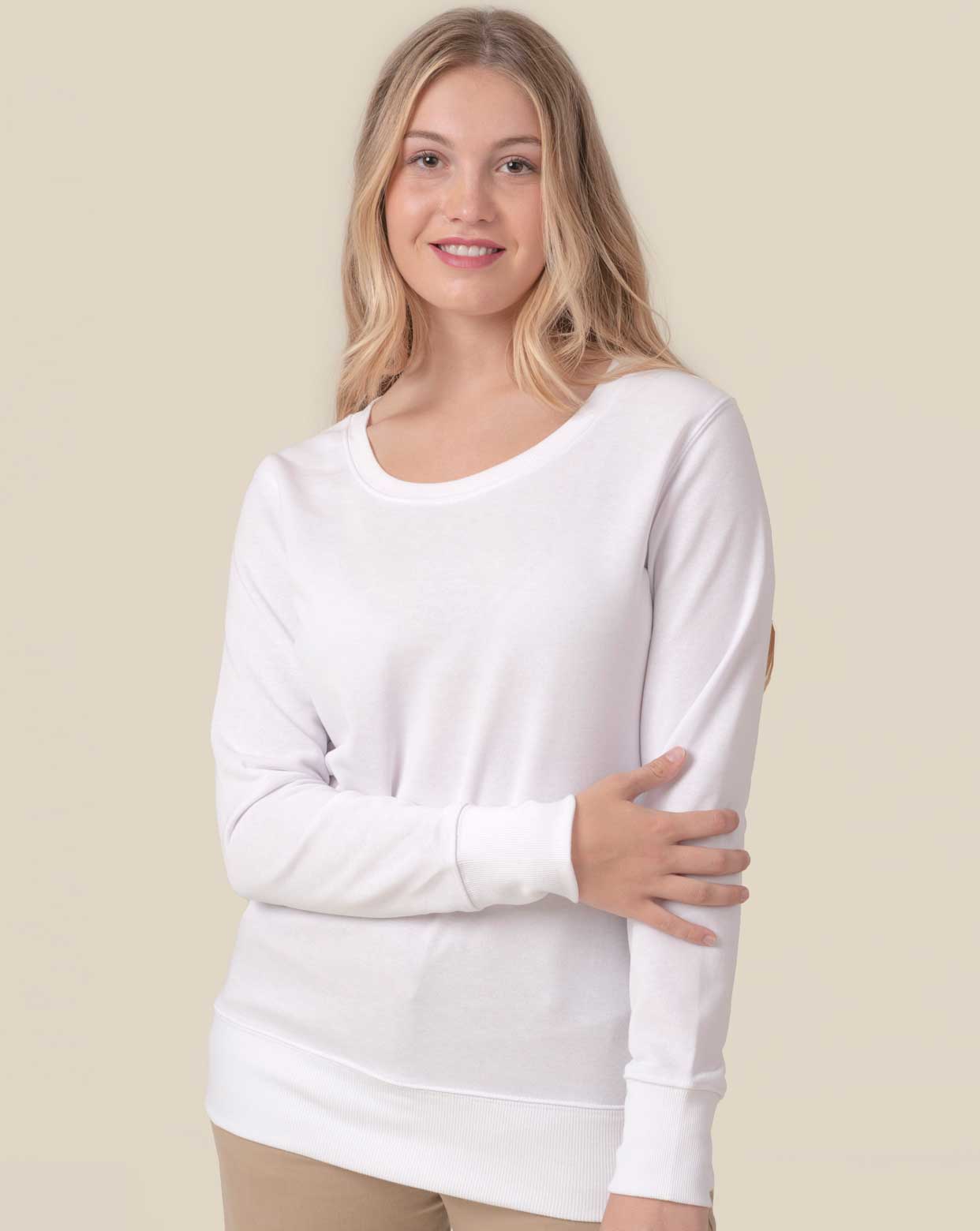 Sudadera de mujer cuello redondo JHK