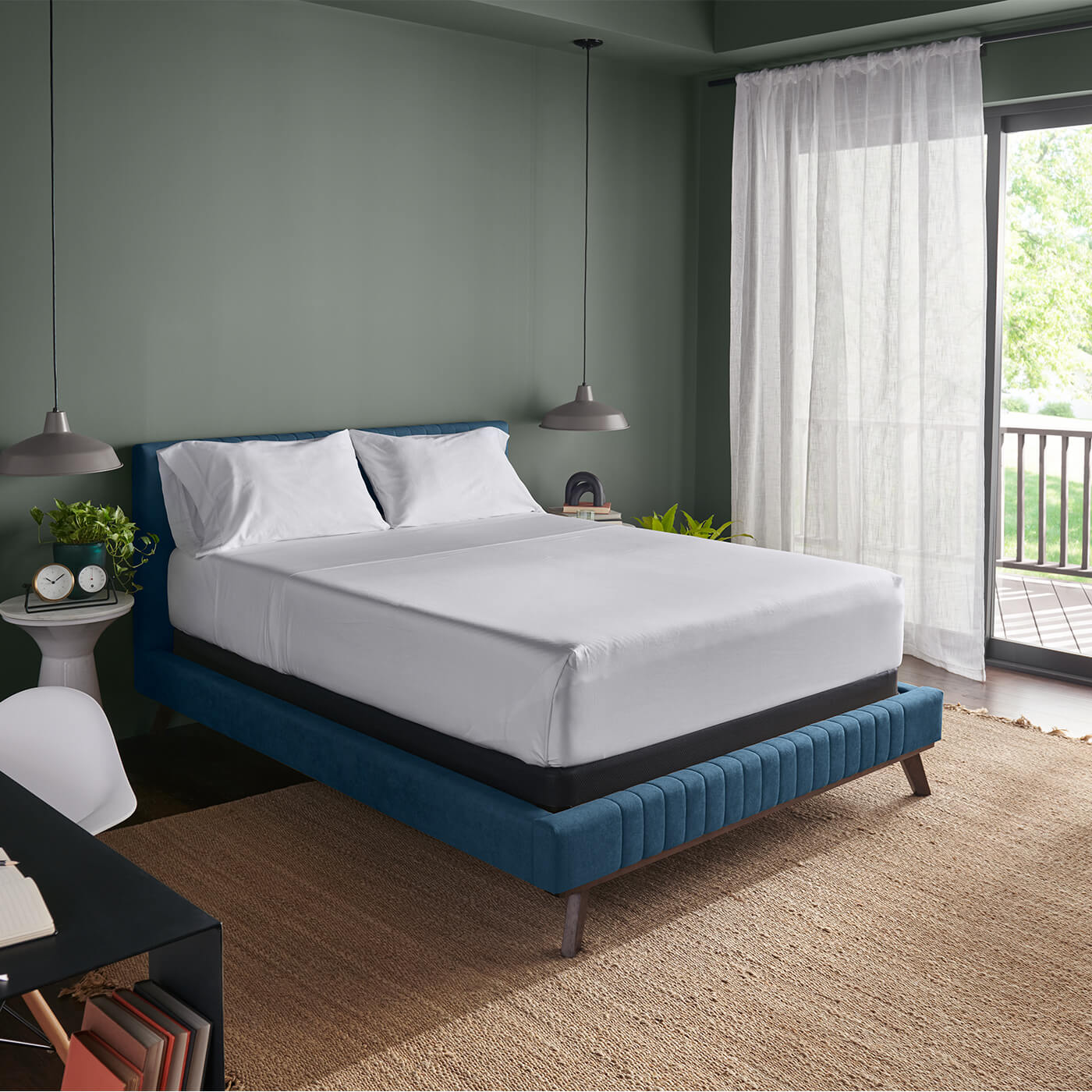 Juego de Sábanas – Luxe Algodón Egipcio Tempur Plata Queen (Silver Mist) - Imagen 3